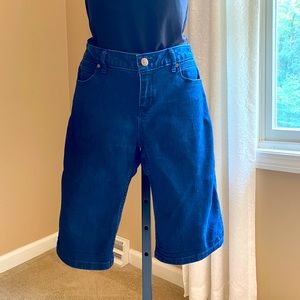 Vera Wang boyfriend short in dark wash.  Size 2